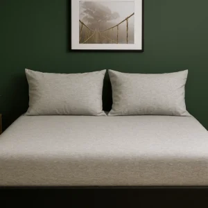 Premium Grey Fitted Bed Sheet Set – Ultra-Soft & Breathable